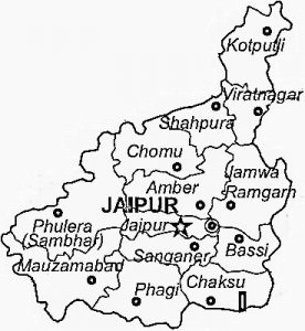 jaipur district map