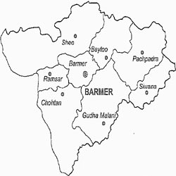 Barmer District Map - View Barmer District Road Map of Barmer District